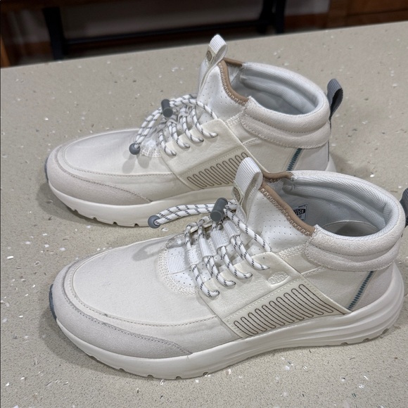 Hey Dude Shoes - Hey Dude Cream and White Women's Sneakers